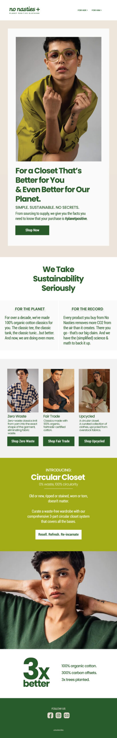 No Nasties welcome variation