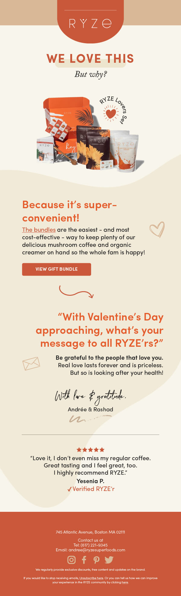 Ryze Founder's Fav campaign